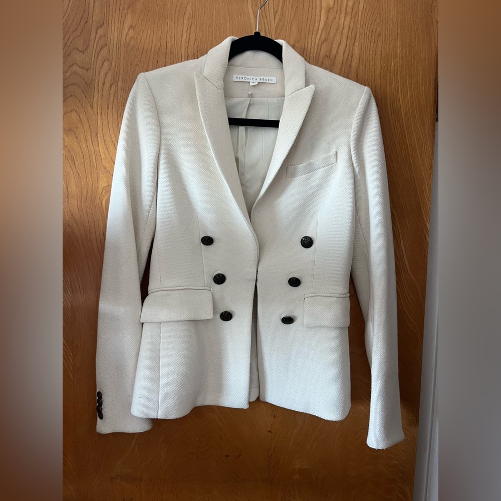 Veronica Beard Cream Blazer